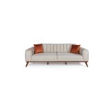 Perla Sofa Velar Yatakli Kanepe Babyface Krem