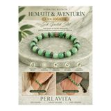 Perlavita Sertifikalı Hematit ve Aventurin 6mm Bileklik