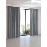 Perle Daily Series Açık Gri Ada 100x250 cm Fon Perde