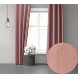 Perle Daily Series Buğulu Gül Rengi 250x270 cm Fon Perde