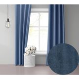 Perle Daily Series Derin Mavi Rengi 250x270 cm Fon Perde