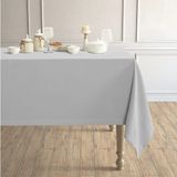 Perle Daily Series Kadife Dokulu Açık Gri Rengi Masa Örtüsü - 150 x 220 cm