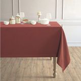 Perle Daily Series Kadife Dokulu Tarçın Rengi Masa Örtüsü - 150 x 220 cm