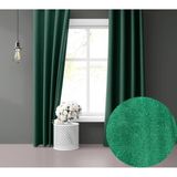 Perle Daily Series Zümrüt Yeşili Rengi 100x270 cm Fon Perde