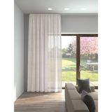 Perle Ekru Renk Keten Görünümlü Düz Tül Perde Ütü Istemez - 100 x 250 cm