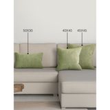 Perle Home Daily Series Ada Çayı Rengi Kırlent Yastık Kılıfı - 45 x 45 cm