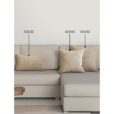 Perle Home Daily Series Bej Rengi Kırlent Yastık Kılıfı - 45 x 45 cm