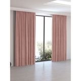 PERLE HOME DAİLY SERİES Buğulu Gül Fon Perde 400 x 260 cm Polyester Kumaş Özellikli