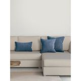 Perle Home Daily Series Derin Mavi Rengi Kırlent Yastık Kılıfı50 x 30 cm