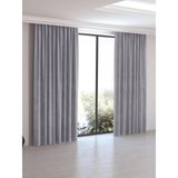 Perle Home Daily Series Gri Fon Perde, 200x260 Cm, Polyester, Kornişli, 200 x 260