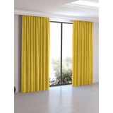 Perle Home Daily Series Güneş Sarısı Ada Fon Perde, 250x260 Cm, Polyester, 250 x 260