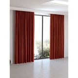 PERLE HOME DAİLY SERİES KİREMİT RENGİ ADA FON PERDE - Kiremit - 400 x 250 cm