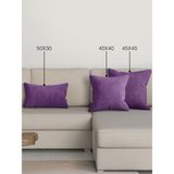 Perle Home Daily Series Menekşe Moru Rengi Kırlent Yastık Kılıfı - 45 x 45 cm
