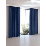 Perle Home Daily Series Safir Rengi Fon Perde, 200x270 Cm, Polyester, Kornişli, 200 x 270