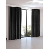 Perle Home Daily Series Siyah Fon Perde, 150x260 Cm, Polyester, 150 x 260