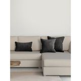 Perle Home Daily Series Siyah Renk Kırlent Yastık Kılıfı50 x 30 cm