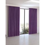 Perle Home Fon Perde Menekşe Moru Ekstraforlu Kadife Doku 200 x 270 cm Tek Panel