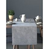 Perle Kadife Dokulu Açık Gri Renk Daily Series Runner 40 x 140 - 40 x 140 cm