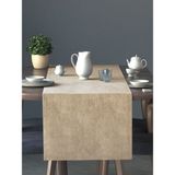 Perle Kadife Dokulu Bej Renk Daily Series Runner 40 x 140 - 40 x 140 cm