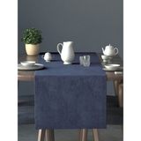 Perle Kadife Dokulu Uzay Mavisi Rengi Daily Series Runner 40 x 140 - 40 x 140 cm