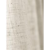 Perle Keten Görünümlü Krem Renk 1x3 Dolgun Pileli Tül Perde - Popüler Pinterest Tülü - 500 x 260 cm
