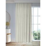 Perle Krem Saten Güneşlik Perde – Ekstrafor Büzgülü - 400 x 200 cm