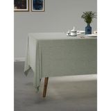 PERLE Mint Rengi Keten Dokulu Masa Örtüsü - 150 x 220 cm