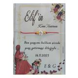 Perle88 Kına Hatırası Nişan Düğün Şans Bilekligi 15 Adet