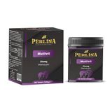 Perlina Multivit Kedi ve Köpek İçin Çiğneme Tableti, Glutensiz, A-B-C-D3-E Vitaminli, Çinko, Biotin ve Probiyotik İçerikli, 80 Tablet, 120g