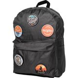 Perlotus Değiştirilebilir Bisiklet Temalı Unisex Patch Günlük Spor Sırt Çantası Gri