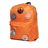 Perlotus Değiştirilebilir Bisiklet Temalı Unisex Patch Günlük Spor Sırt Çantası Turuncu
