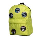 Perlotus Değiştirilebilir Uzay Astronomi Temalı Unisex Patch Günlük Spor Sırt Çantası Yeşil