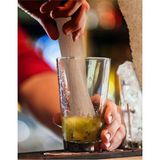 Perlotus Deri Kılıflı Ahşap Mojito Kokteyl Tokmağı
