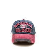 Perlotus Lacivert Bordo Erkek Beyzbol Şapka Original Black Nakışlı Deri Detaylı Tasarım