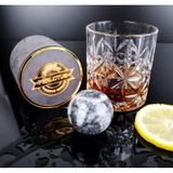 Perlotus Neptün Seri Küre Granit Mermer Viski Taşı Premium Kadife Kutusunda 1 Adet