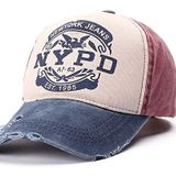 Perlotus NYPD Kadın Erkek Şapka Eskitme Tasarım Mavi Bordro