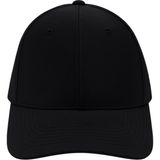 Perlotus Unisex Spor Kep Şapka Mikro Polyester Kumaş 6 Parça Ayarlanabilir Metal Tokalı - Standart - Siyah