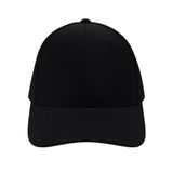 Perlotus Unisex Spor Kep Şapka Mikro Polyester Kumaş 6 Parça Havalandırmalı Ayarlanabilir Metal Tokalı Dört Mevsim Hafif Yazlık Şapka Siyah