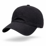 Perlotus%100 Pamuklu Unisex Beyzbol Şapkası, Ayarlanabilir Metal Tokalı 58-60 cm, 4 Mevsim Günlük Kullanım Şapka, Casual Outdoor SİYAH