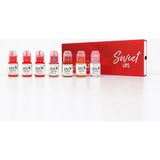Perma Blend - Sweet Lip Kit - 7'li Kalıcı Makyaj Boya Seti - 15 ml - Renkli
