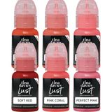Perma Blend - Tina Davies Collection Lust Lip Kit - 6'lı Kalıcı Makyaj Boya Seti - 15 ml - Renkli