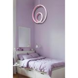 Perma Pembe Tek Renk Modern Sarkıt LED Avize