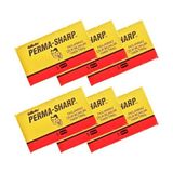 Perma-Sharp Çift Taraflı Tıraş Bıçağı, 6 Kutu x 5 Adet, Toplam 30 Jilet - 000-Siyah