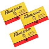 Perma-Sharp Çift Taraflı Tıraş Bıçağı, Paslanmaz Çelik, 3 Kutu x 5 Adet, Toplam 15 Jilet, Islak Tıraş Için - Genel