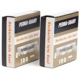Permasharp Berberler İçin Özel 100 Adet Yarım Jilet x 2 Paket