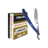 Permasharp Perma Sharp Berber Jileti 100'lü Paket, Ali Bıyıklı Ustura Seti
