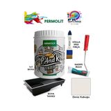 Permolit Pop And Rolls 4 Parçalı Set (1Lt - Boya Tavası- Stella İpek Fırça - Kadife Rulo),Deniz Kabuğu