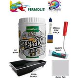 Permolit Pop And Rolls Boya 4 Parçalı Set ( 1lt Boya - Boya Tavası- Stella Ipek Fırça - Kadife Rulo ) - Gelin Teli