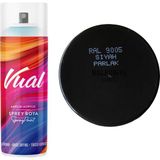Permolit Vual Akrilik Sprey Boya Siyah Parlak 400 ml - RAL9005 - 400 ml.