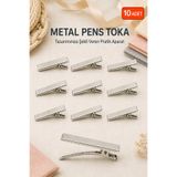 Pernem 10 Adet Metal Pens Toka Timsah Klips Saç Süsü Tasarımı İçin Toka Yapım ve Hobi Aparatı Seti